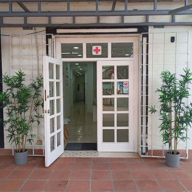 Entrance to medical centre