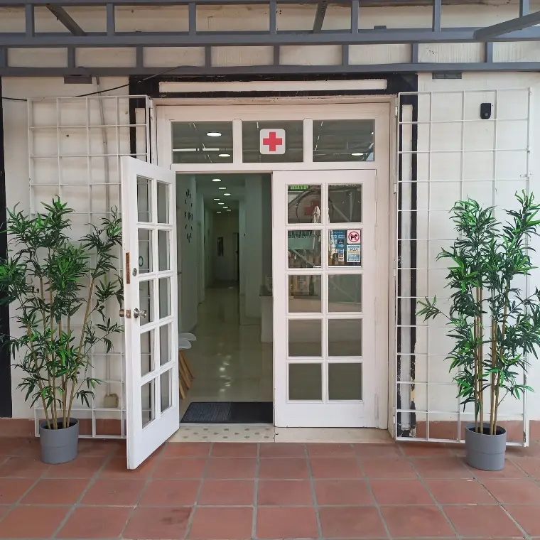 Entrance to medical centre